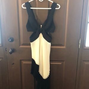 Lovers + Friends black and white side cut out